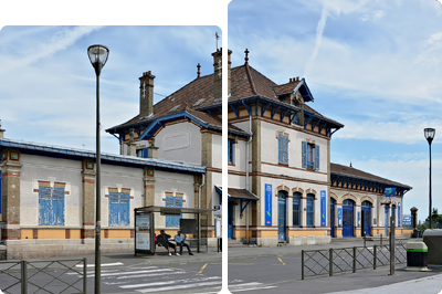 Image en deux parties de la ville de Rosny-Sous-Bois